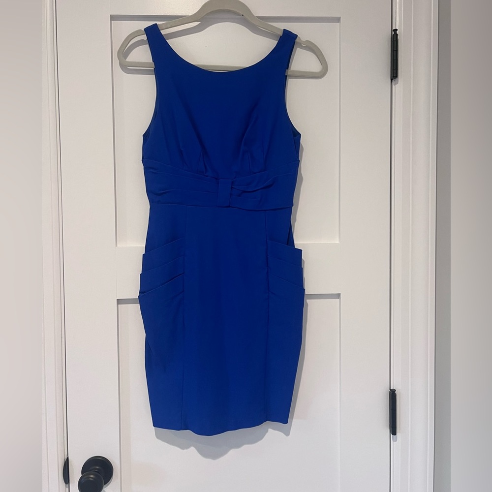 Royal blue cocktail dress